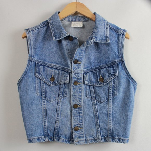 Cheyenne Blue Wash Vintage Denim Vest - Picture 15 of 16